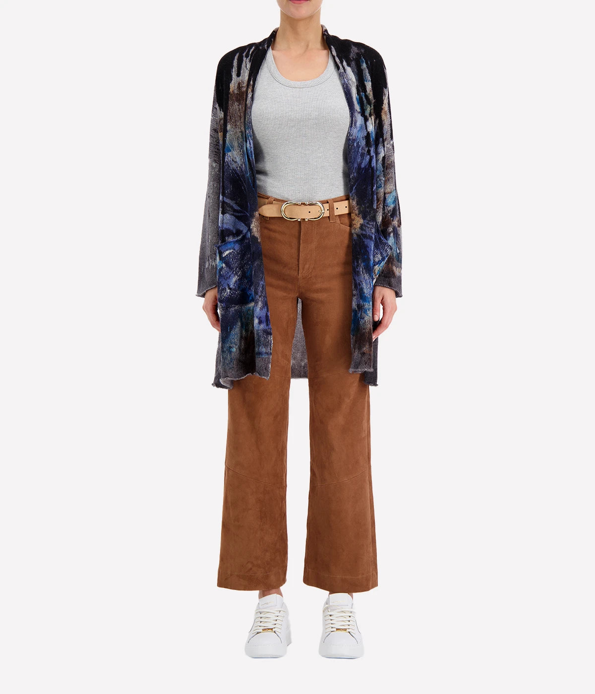 *FINAL SALE* Liquid Art Light Shawl Cardigan in Midnight