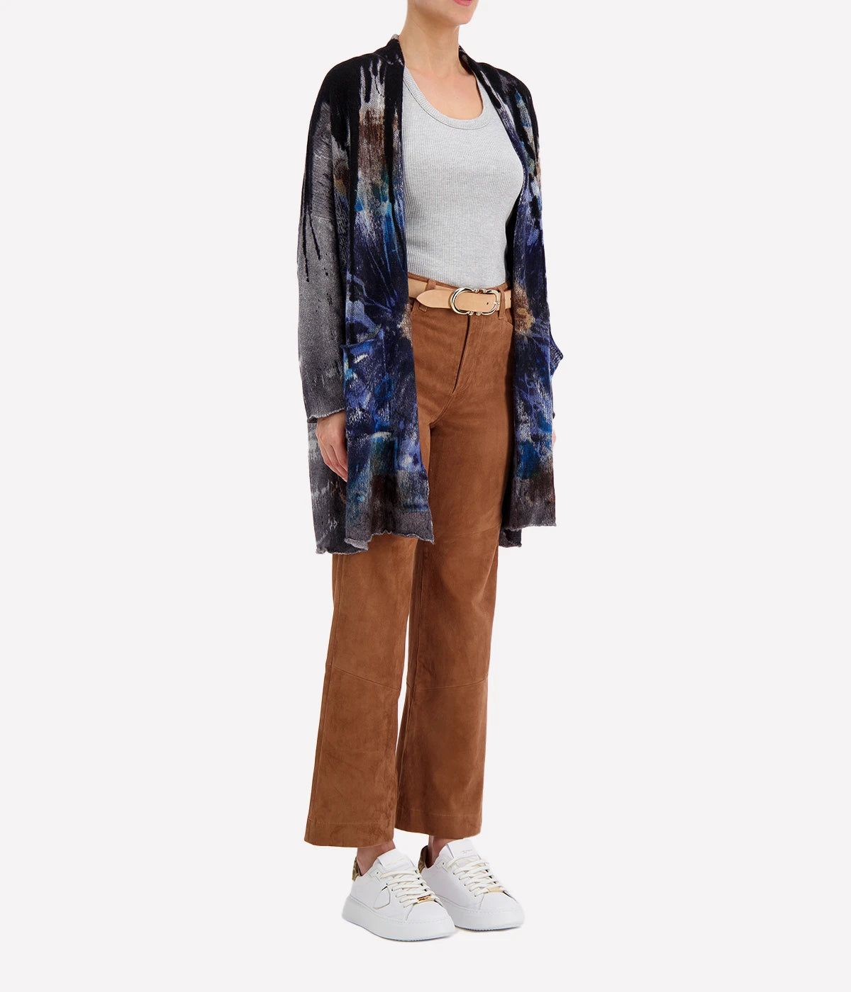 *FINAL SALE* Liquid Art Light Shawl Cardigan in Midnight