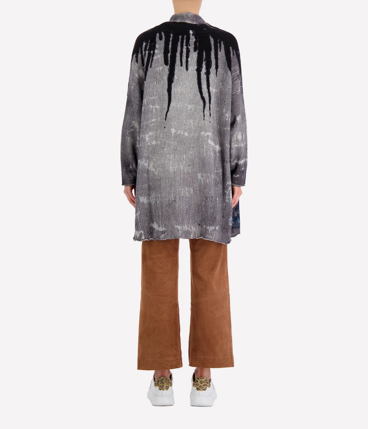 *FINAL SALE* Liquid Art Light Shawl Cardigan in Midnight