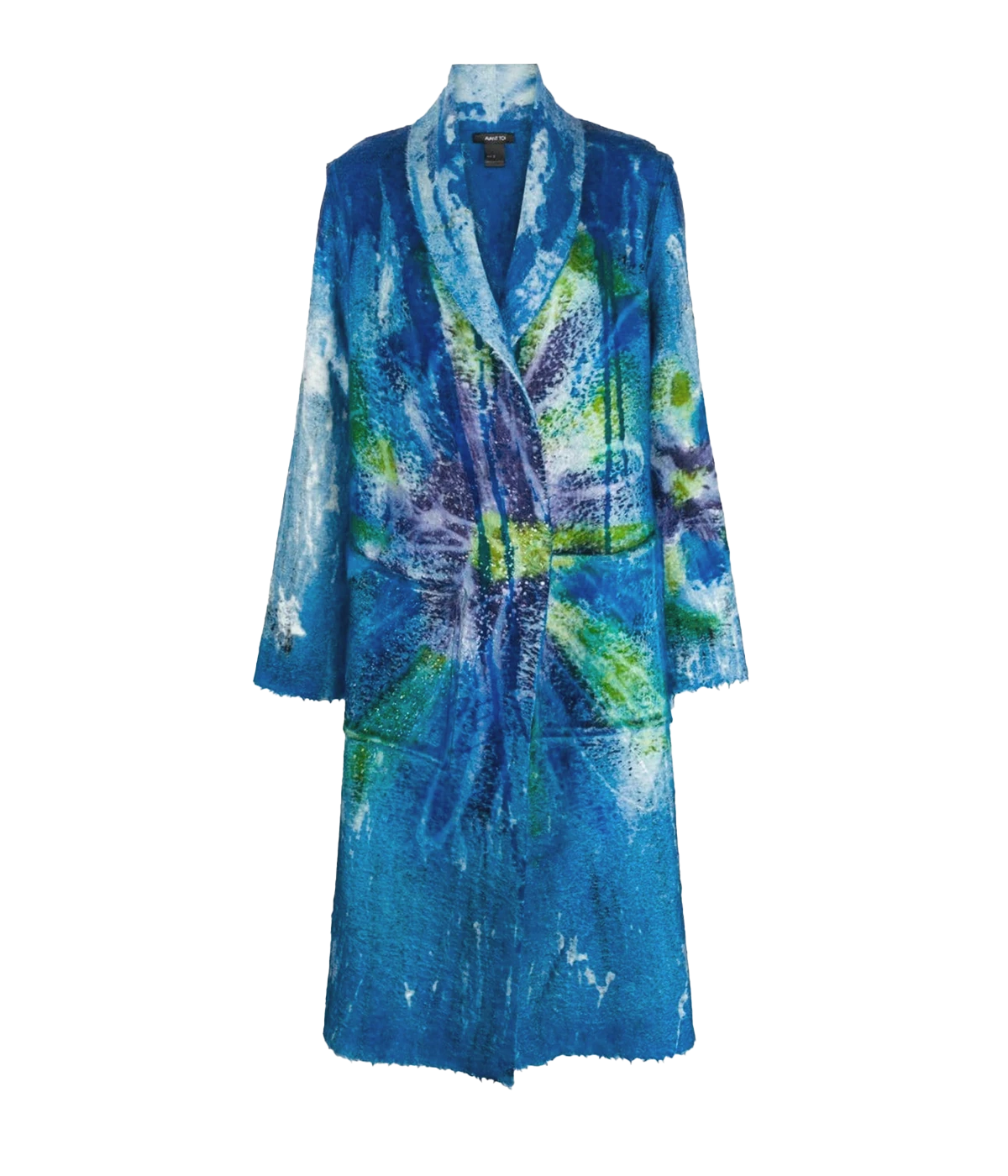 *FINAL SALE* Liquid Art Long Coat in Turchese
