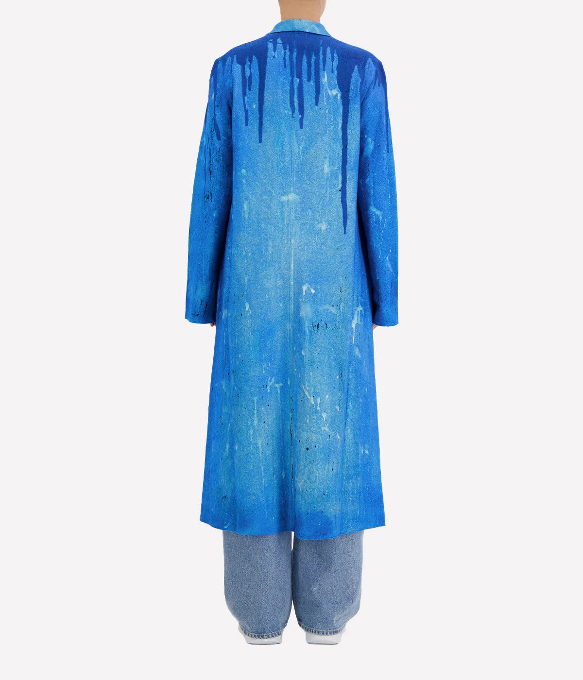 *FINAL SALE* Liquid Art Long Coat in Turchese
