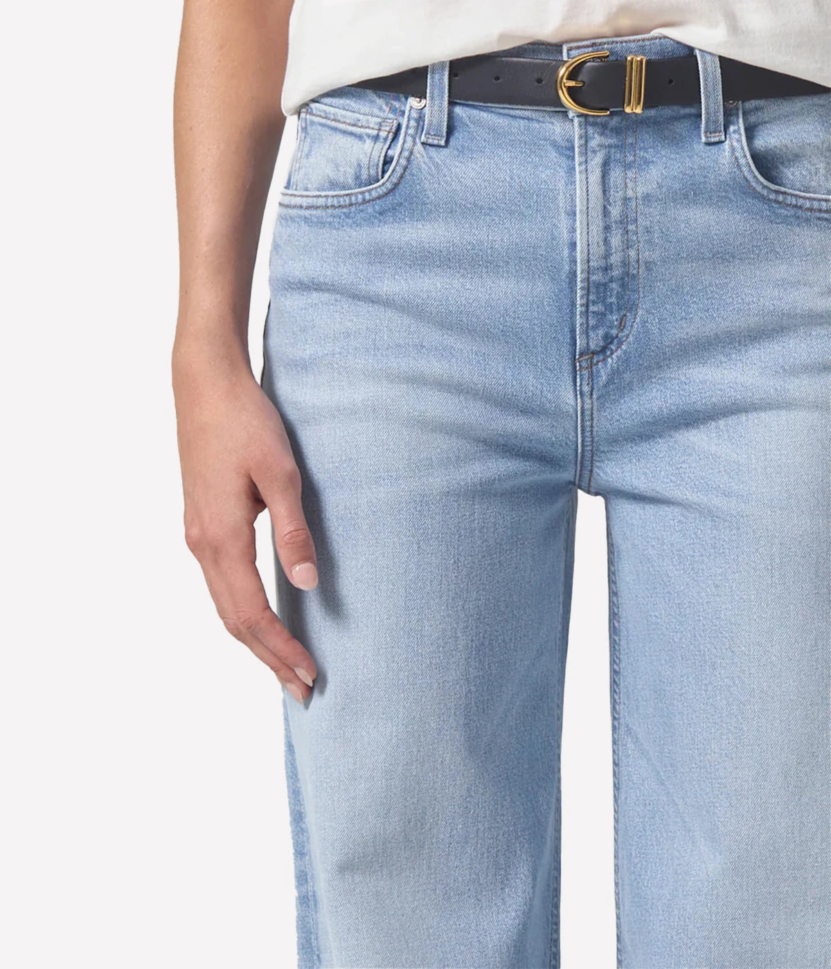 *FINAL SALE* Loli Mid Rise Baggy Jean in Neroli