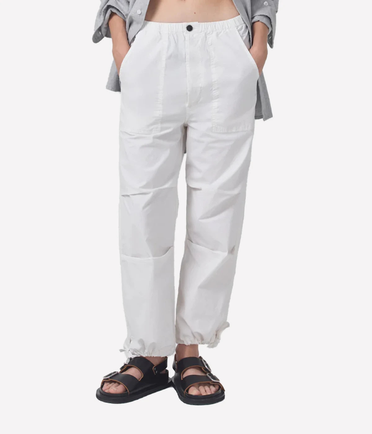 Luci Slouch Parachute Pant in Dove