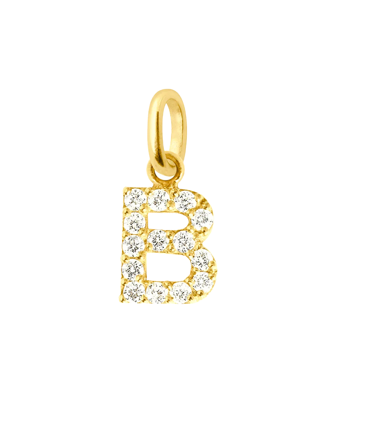 Lucky Letter Pendants in 18ct Yellow Gold & Diamonds