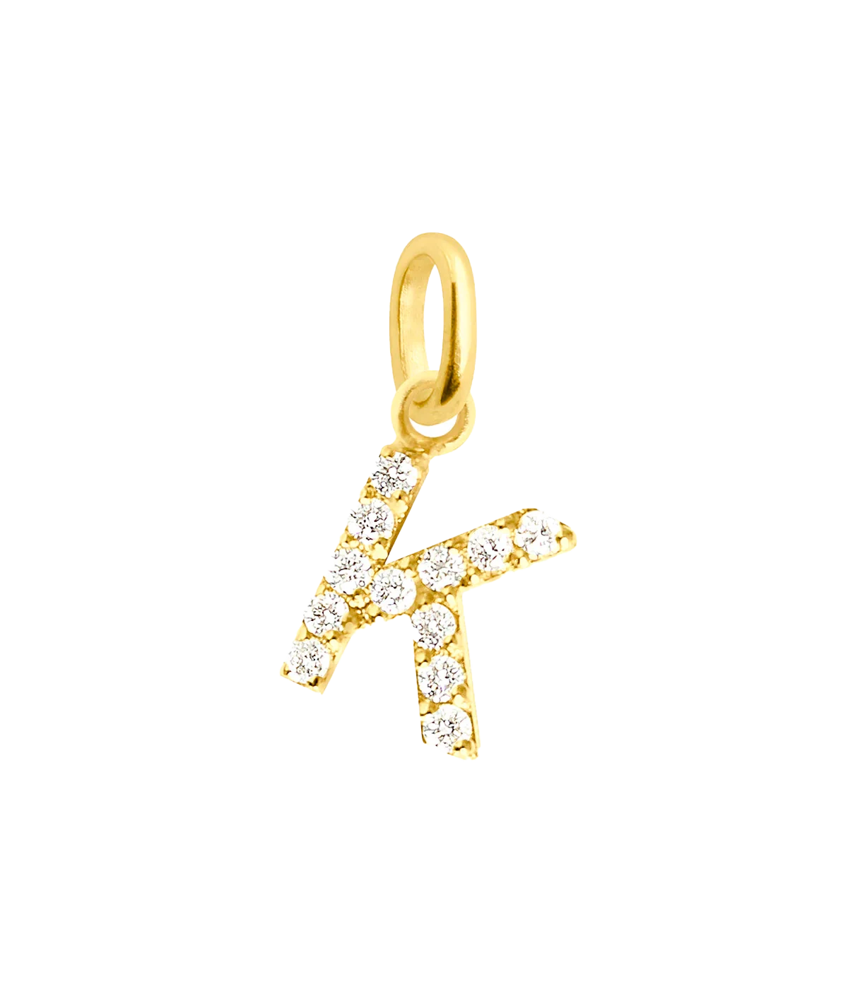 Lucky Letter Pendants in 18ct Yellow Gold & Diamonds