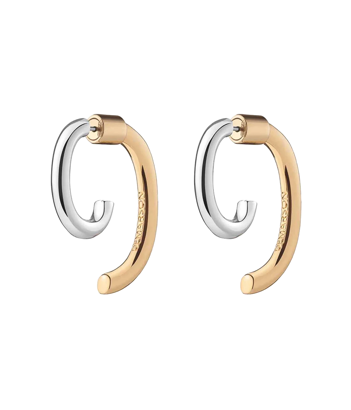 Luna Earrings in Two Tone