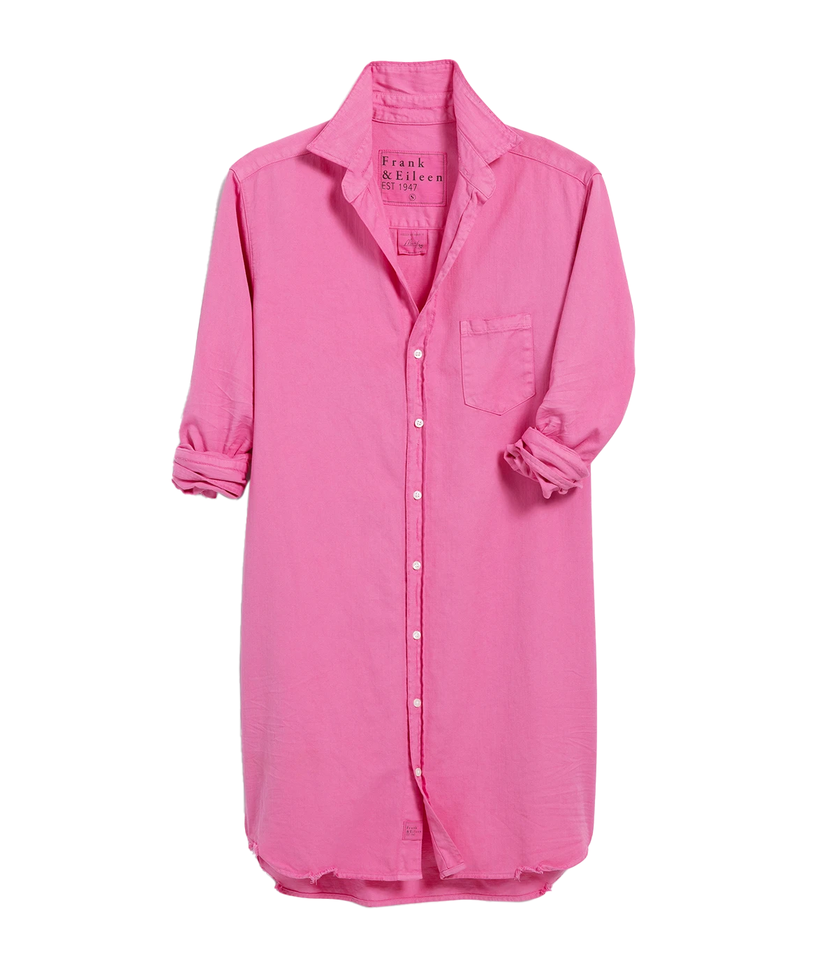 The Mary Shirtdress is the perfect blend of style and comfort. This chic short shirtdress gently skims the top of the knee, making it an instant wardrobe essential. Crafted from luxurious 100% Italian linen in a vibrant Blossom hue, it adds a refreshing pop of color to your wardrobe, ideal for the warmer months. Designed with a relaxed, flattering silhouette, you can cinch it at the waist with a belt or wear it as a breezy oversized shirt, tucked into your favorite shorts for effortless style.
Material: 10