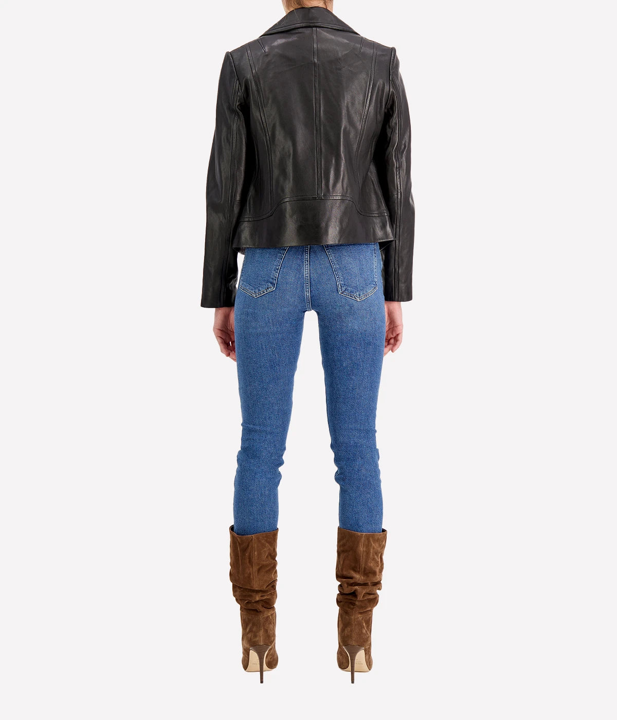 Mack Leather Jacket in Black
