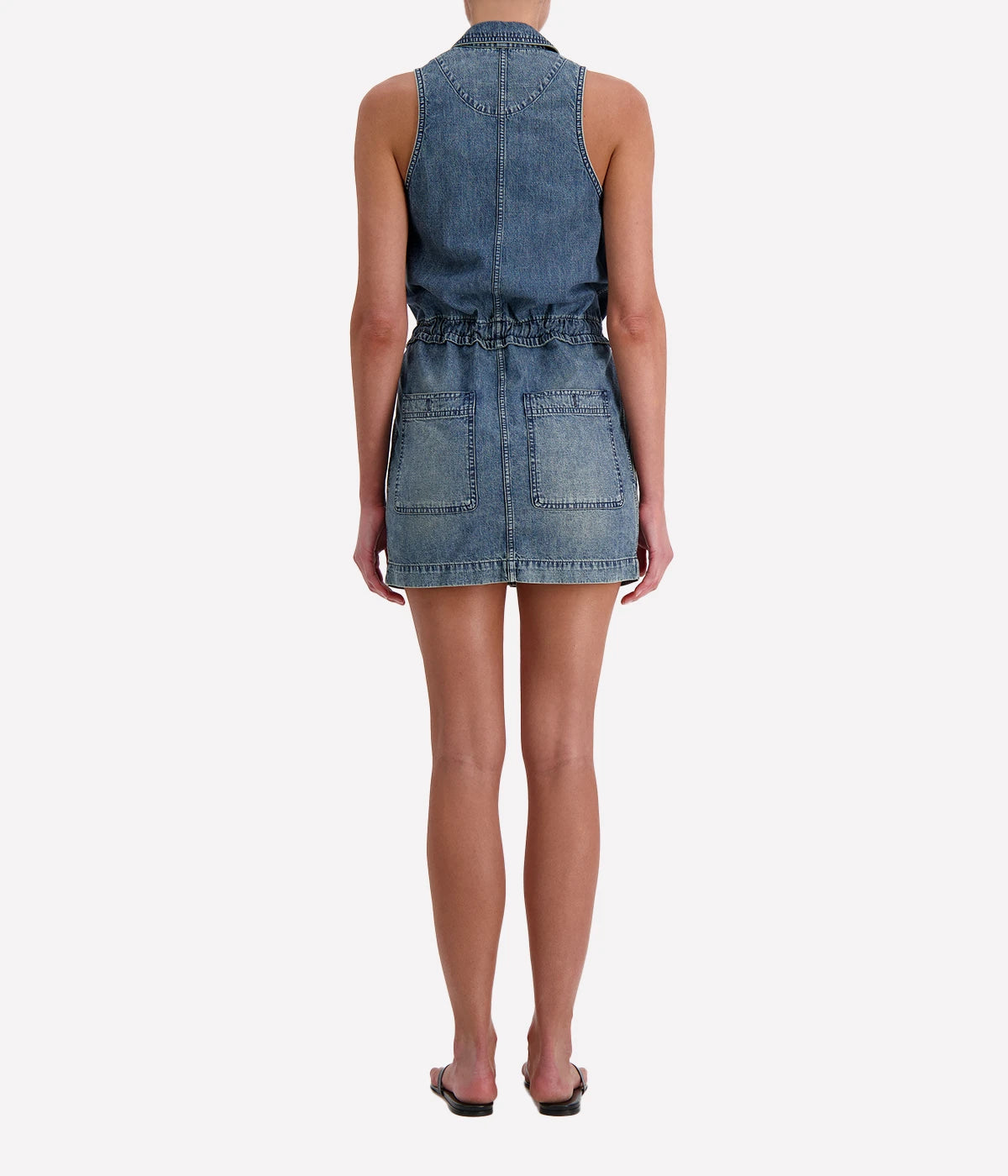 Norrine Playsuit in Faded Blue