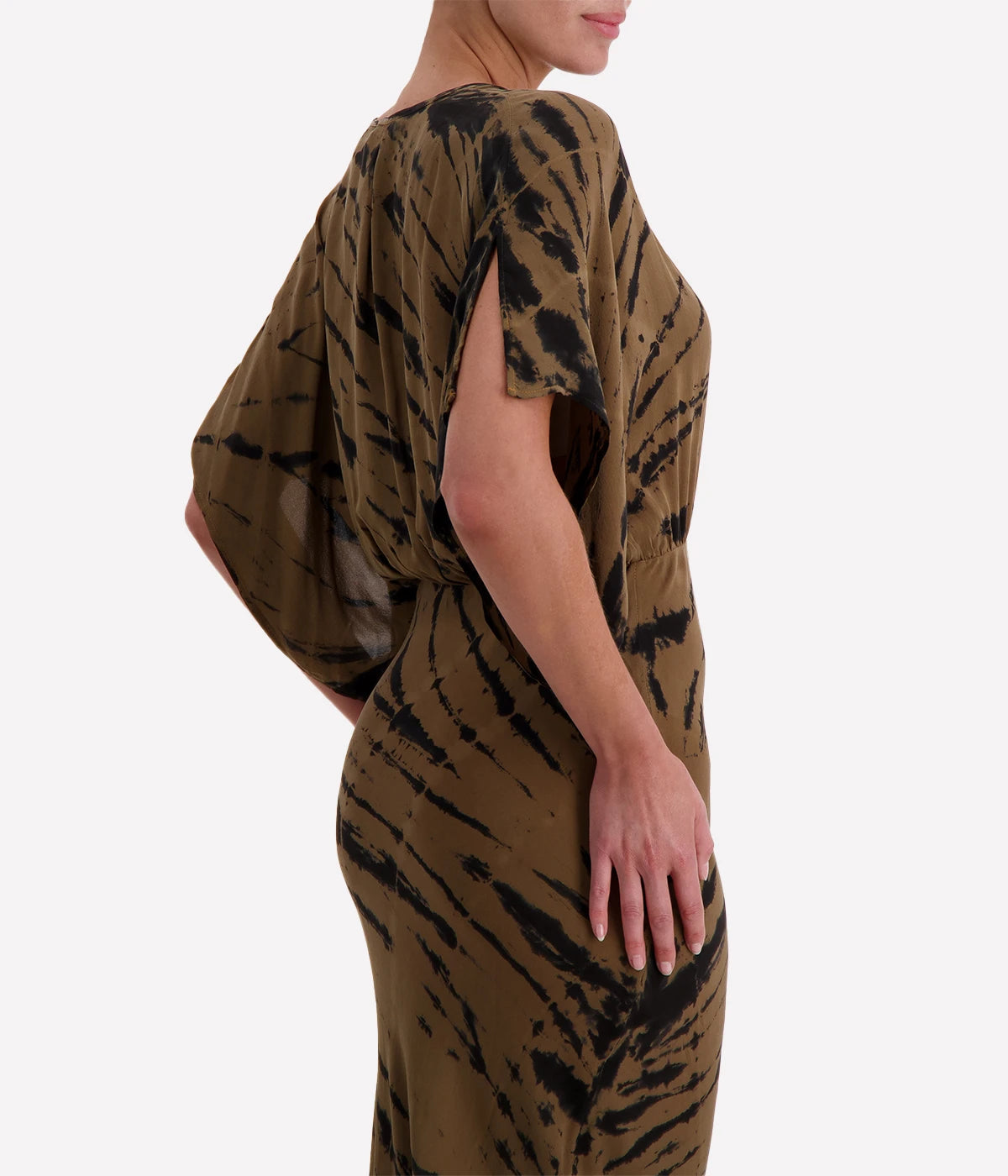 Kimono Dress in Safari Tiger