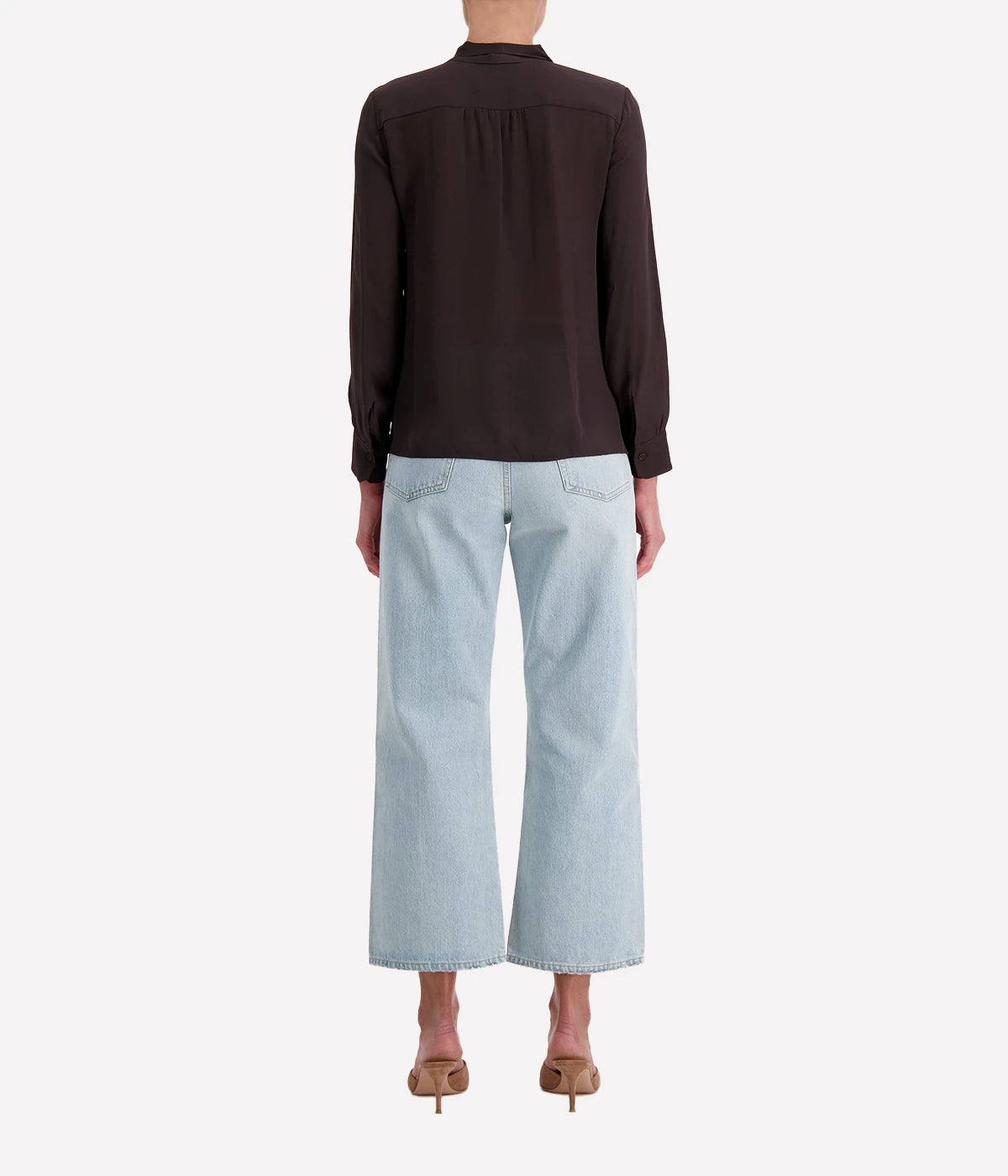 Janese Blouse in Chocolate Brown