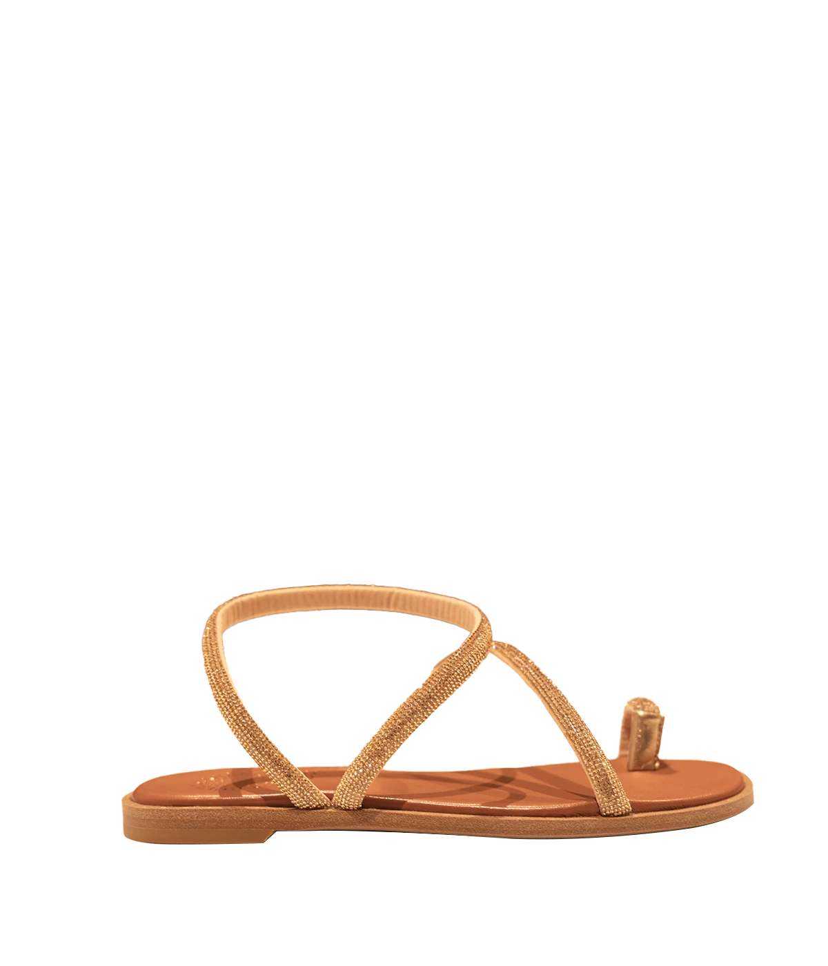*FINAL SALE* Majorca Sandal in Champagne Crystal