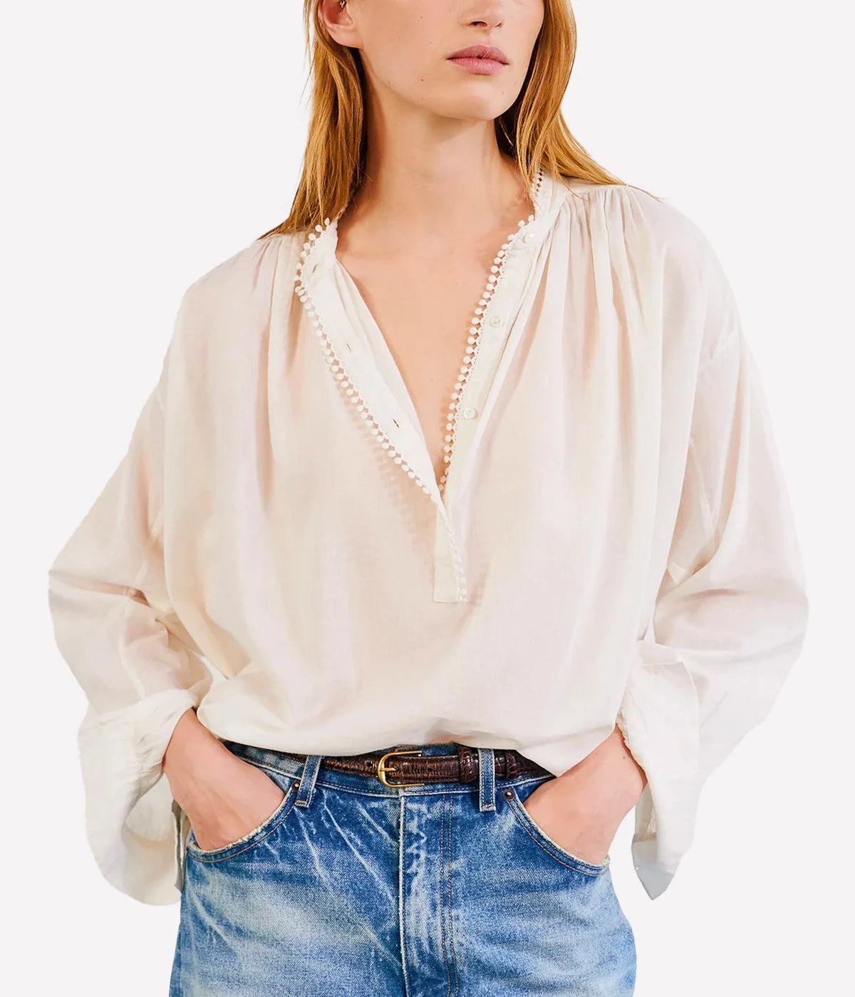 Marcel Top in Ivory