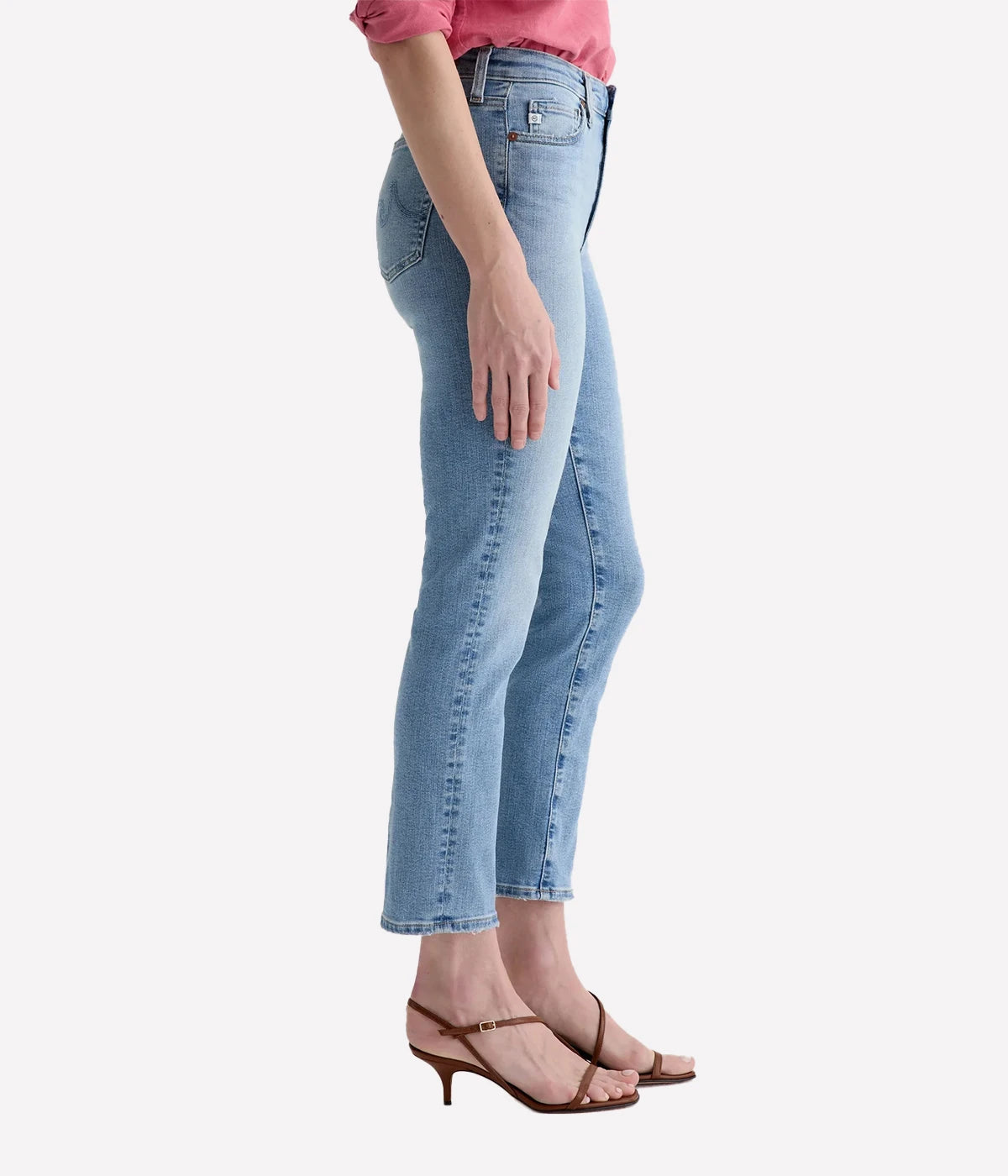 Mari Crop Jean in Marina Blue