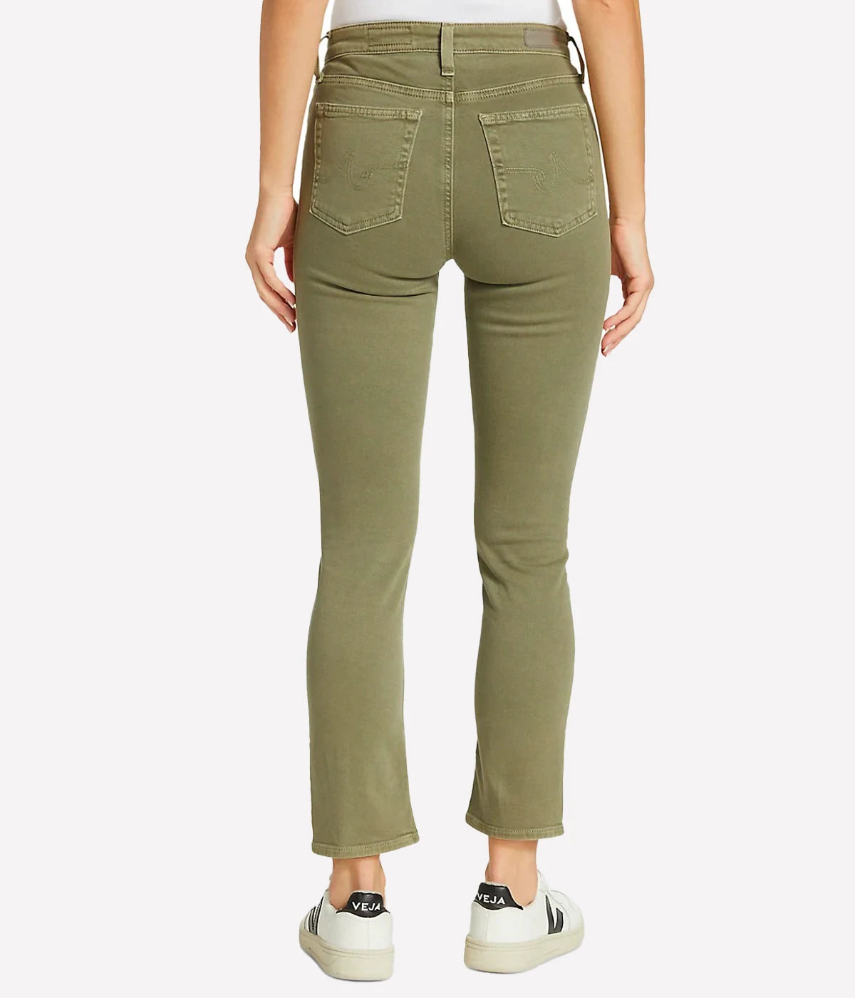 *FINAL SALE* Mari Crop Jean in Sulfur Dried Rosemary