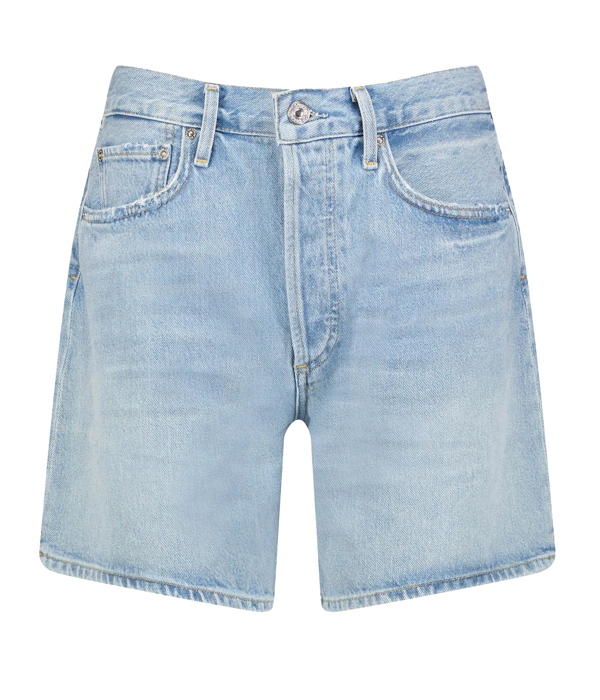 The perfect denim short. 5 pocket, belt loops, button fly closure. The perfect summer staple, wear these denim shorts on your next european vacation or trip to the coast.
