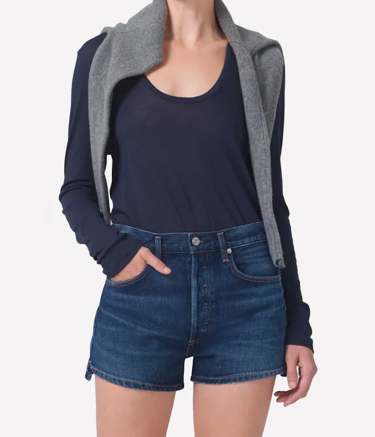 *FINAL SALE* Marlow Long Short in Schnaps