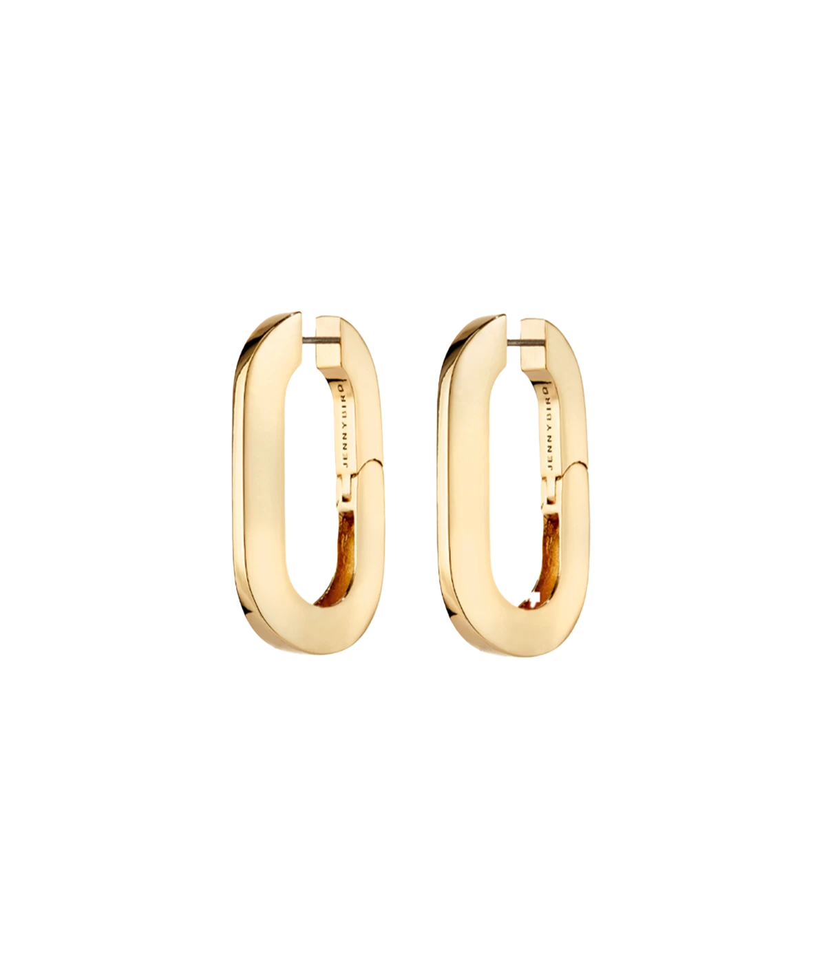 Mega U-Link Earrings in Gold
