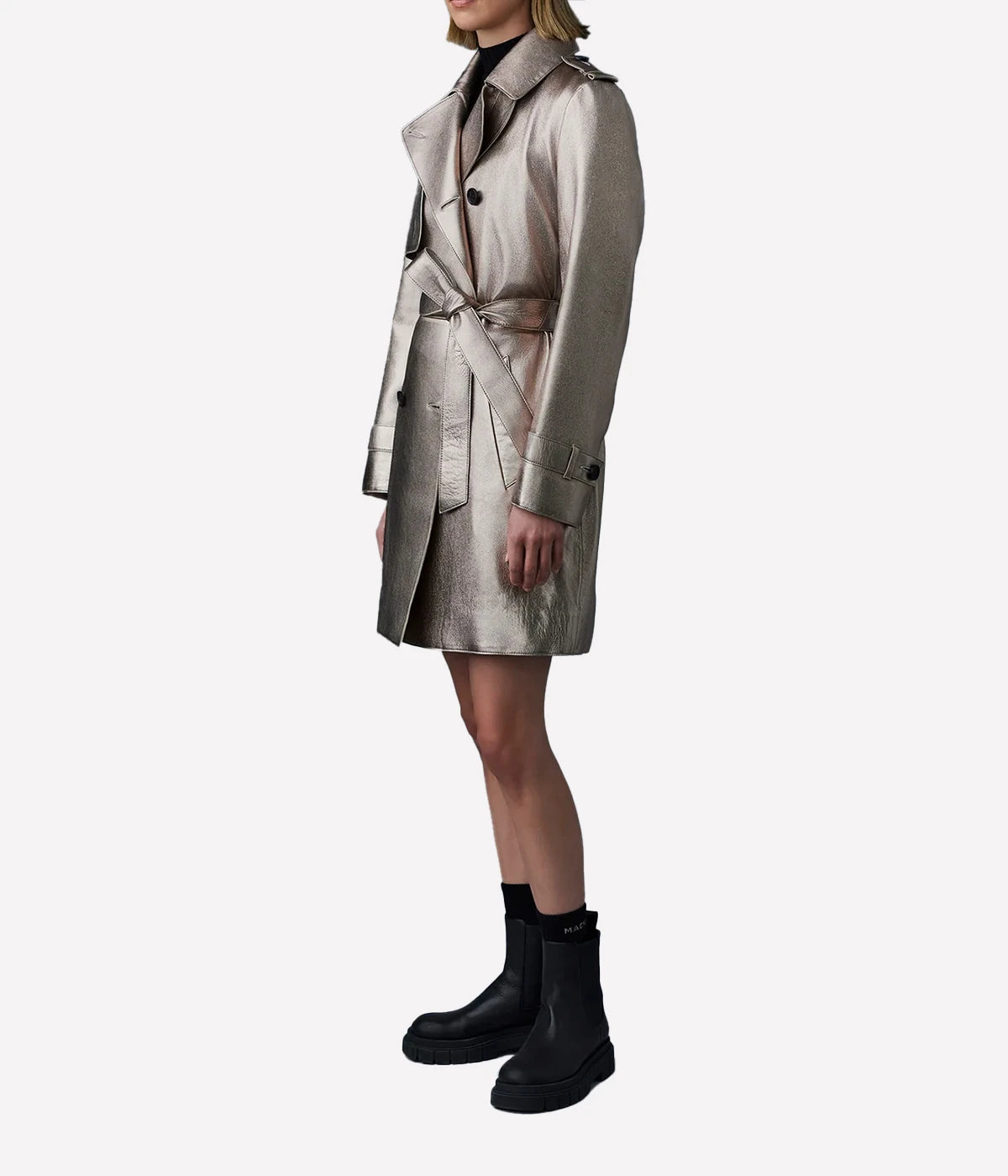 *FINAL SALE* Mely Trench Coat in Quartz