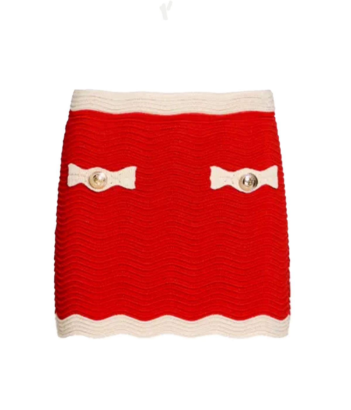 Mikayla Knit Skirt in Metallic Geranium