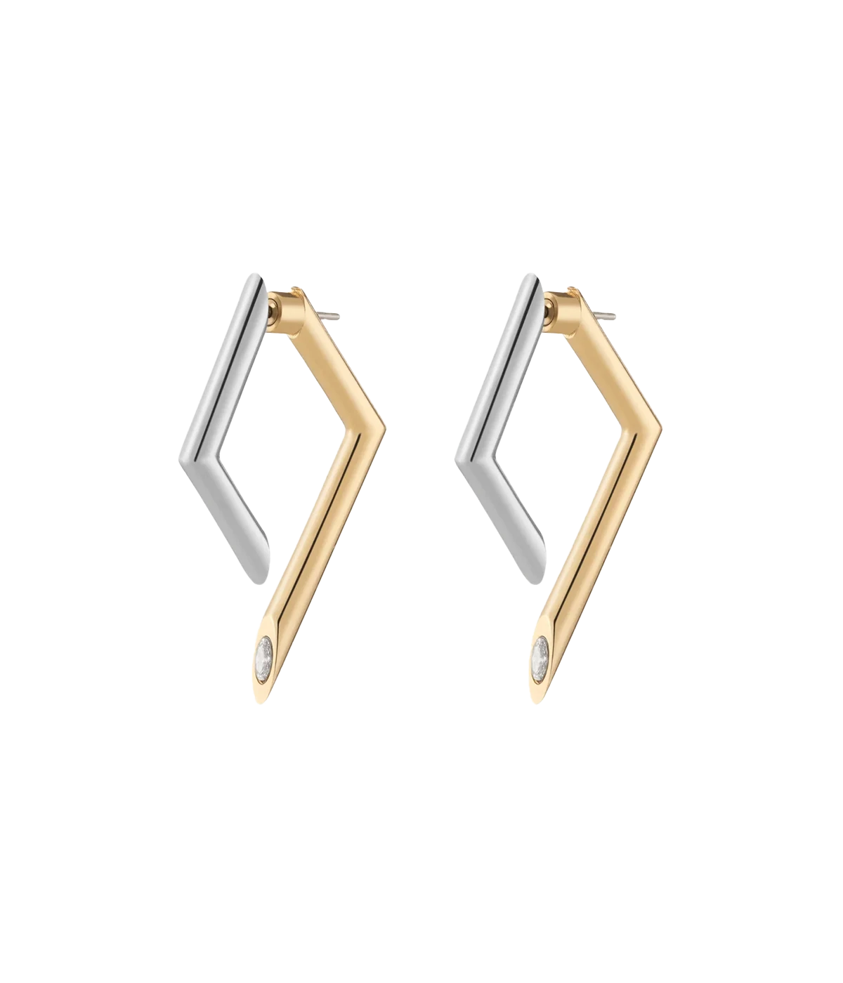 Mini Yana Earring in Two Tone