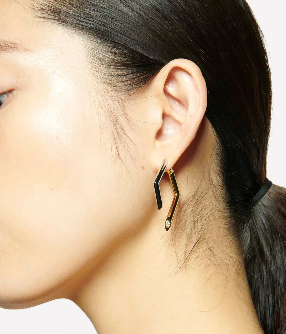 Mini Yana Earring in Two Tone