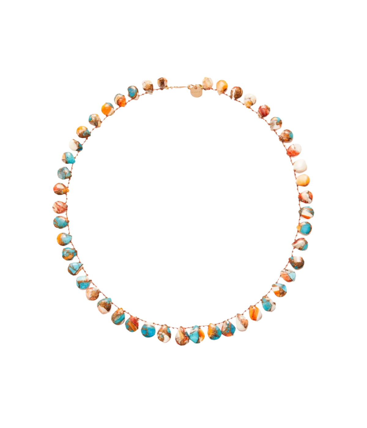 Mojave Turquoise Necklace in Yellow Gold