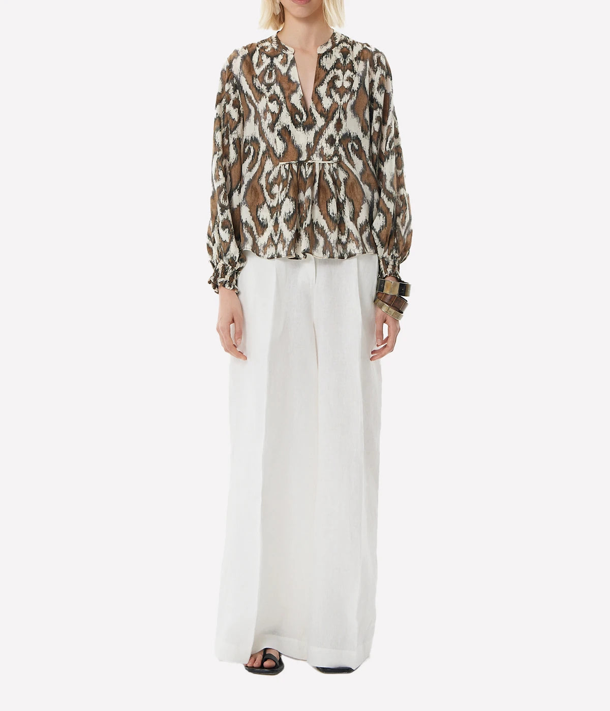 Moreno Vesta Blouse in Tobacco