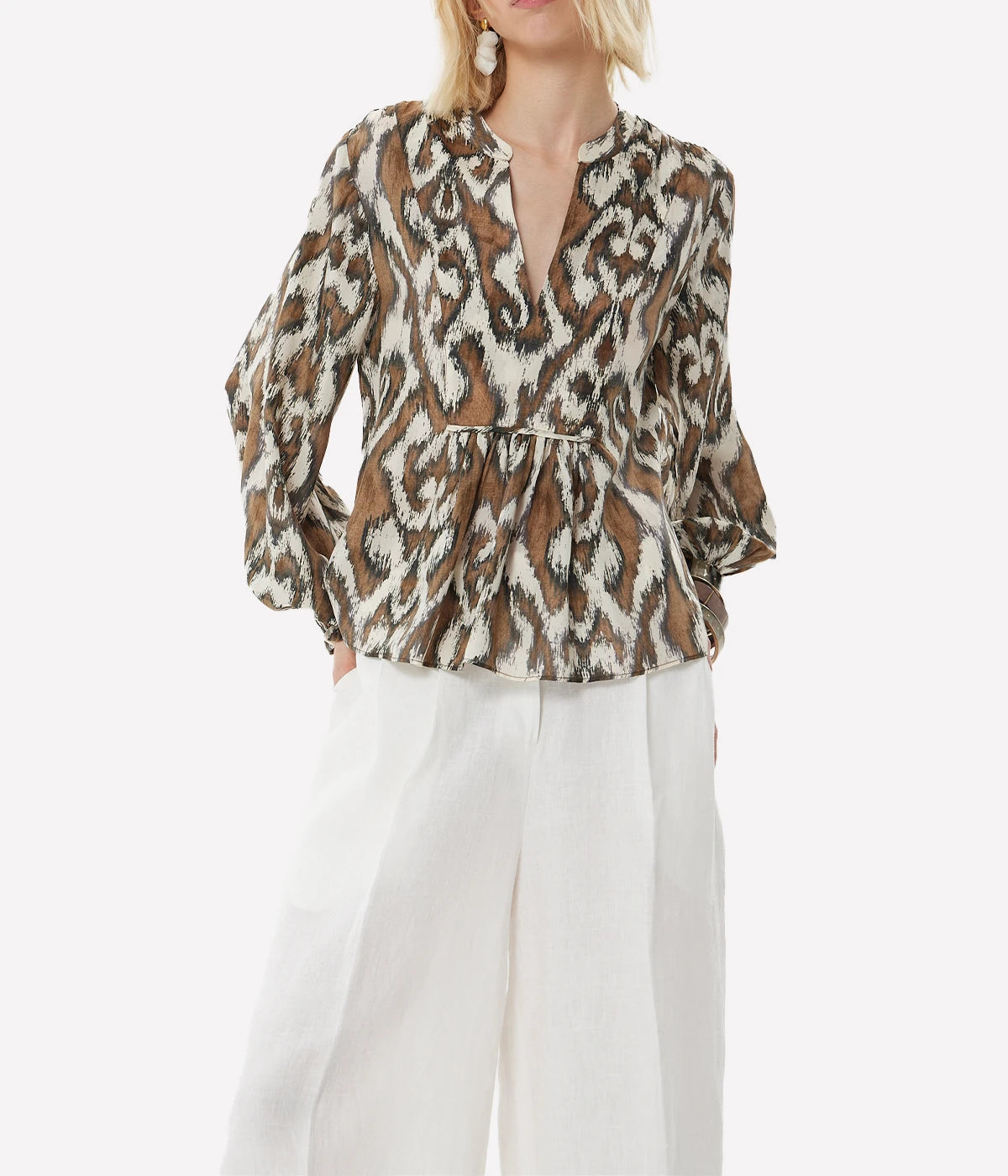 Moreno Vesta Blouse in Tobacco