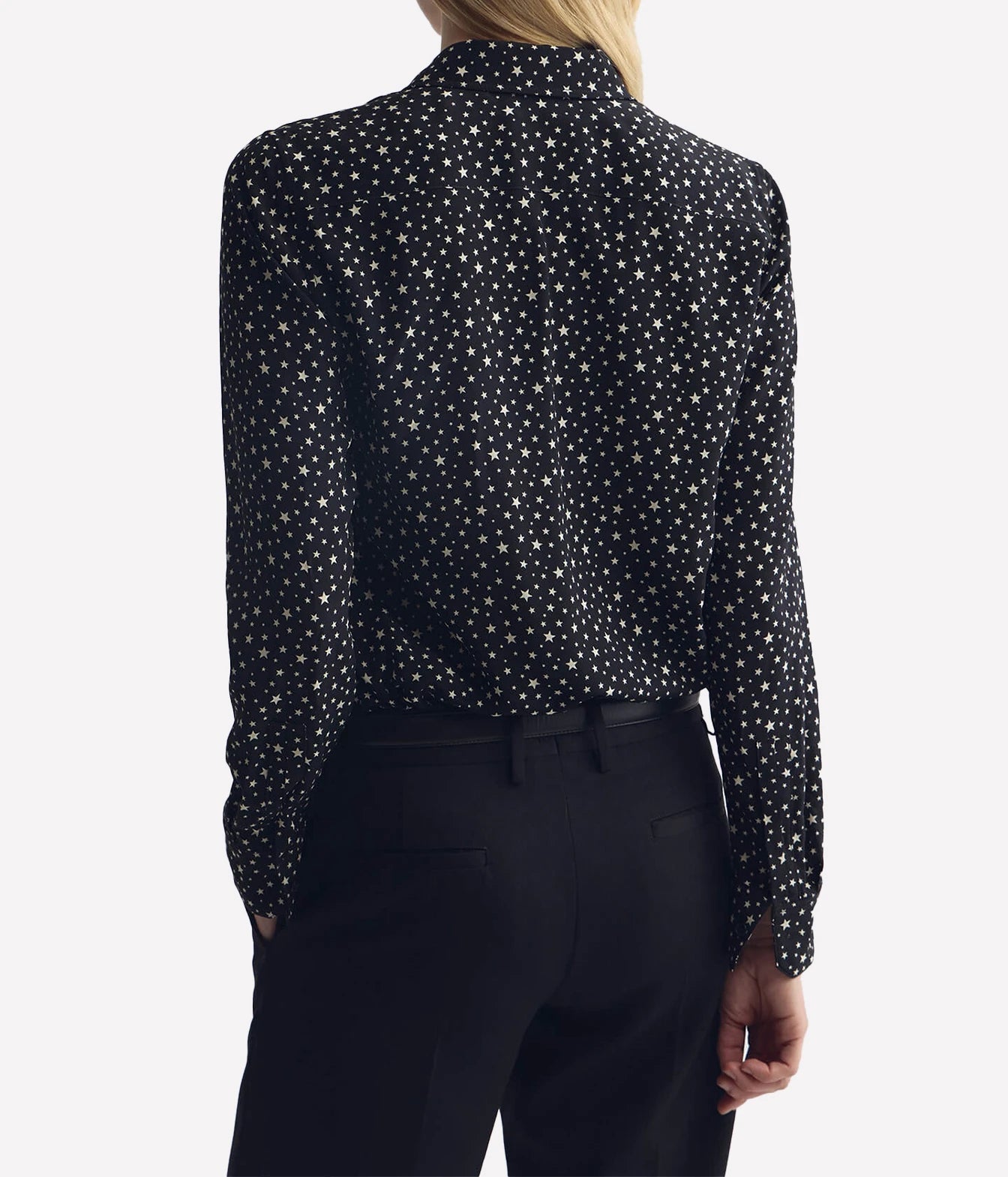 Gaia Slim Shirt in Black Ivory Star