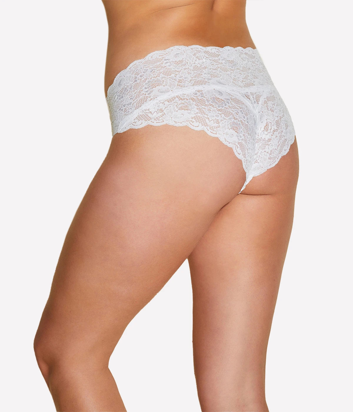 Naughtie Low Rise Boyshort in White