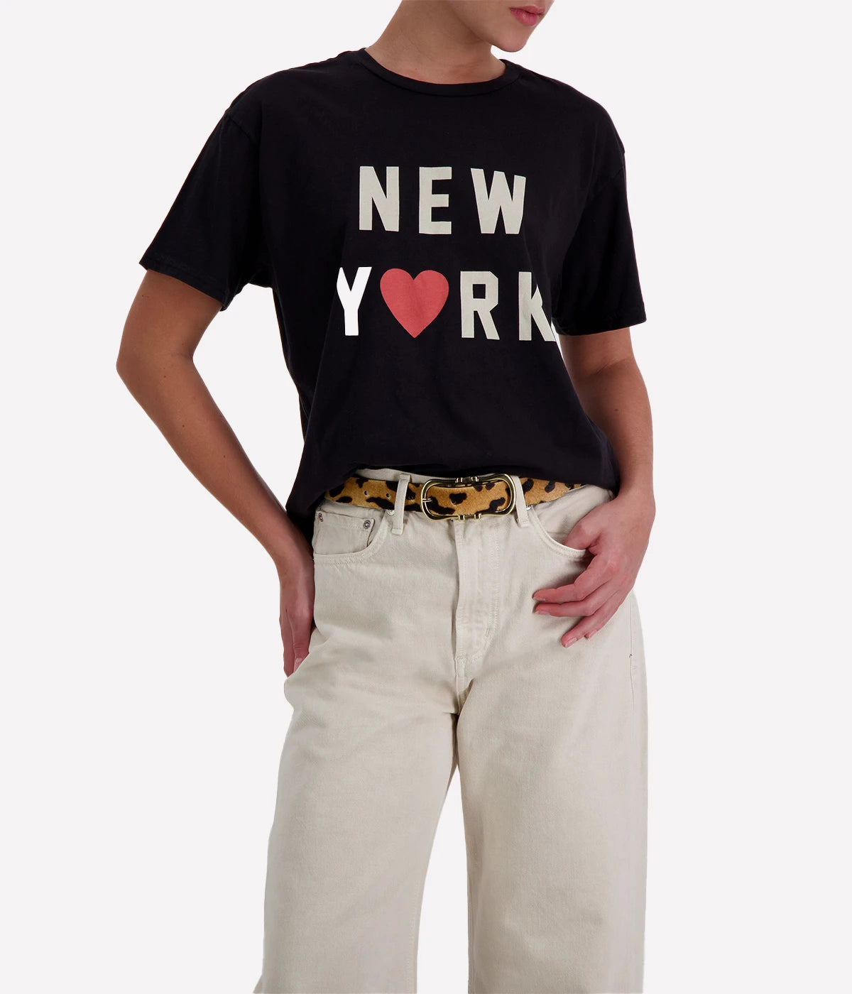New York Tee in Vintage Blck