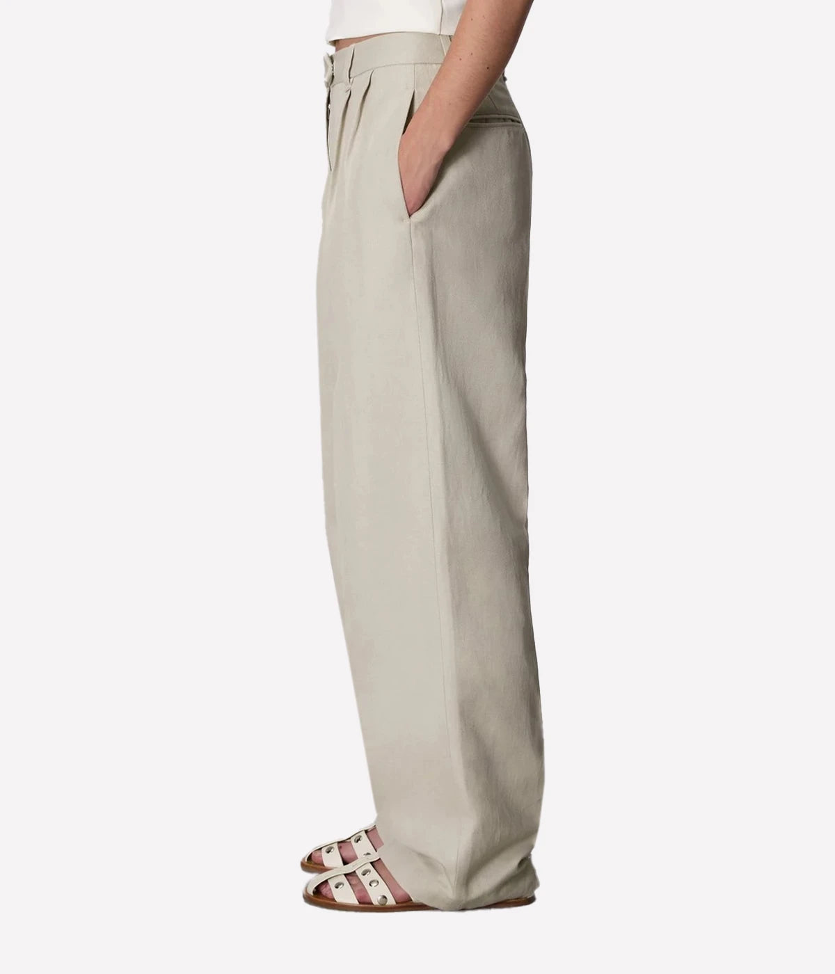 *FINAL SALE* Newman Linen Pant in Sand