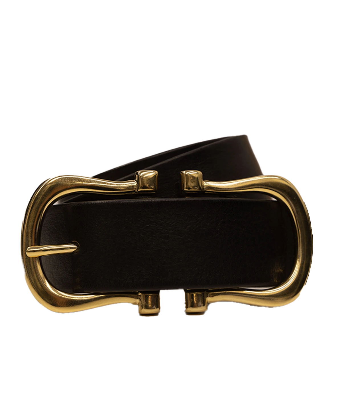 The Nicky Belt, crafted from 100% Italian leather with a 4 cm wide band and a 6 cm double buckle, designed exclusively for Calexico by Nicky Charman