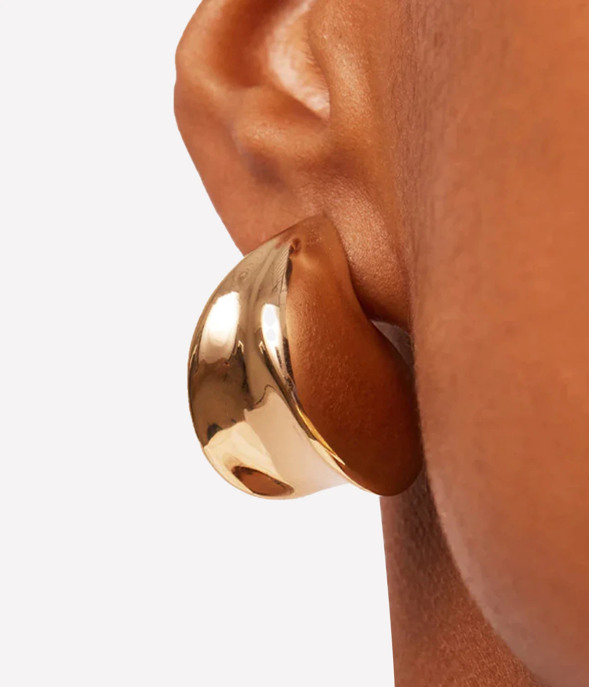 Nouveaux Puff Earrings in Gold