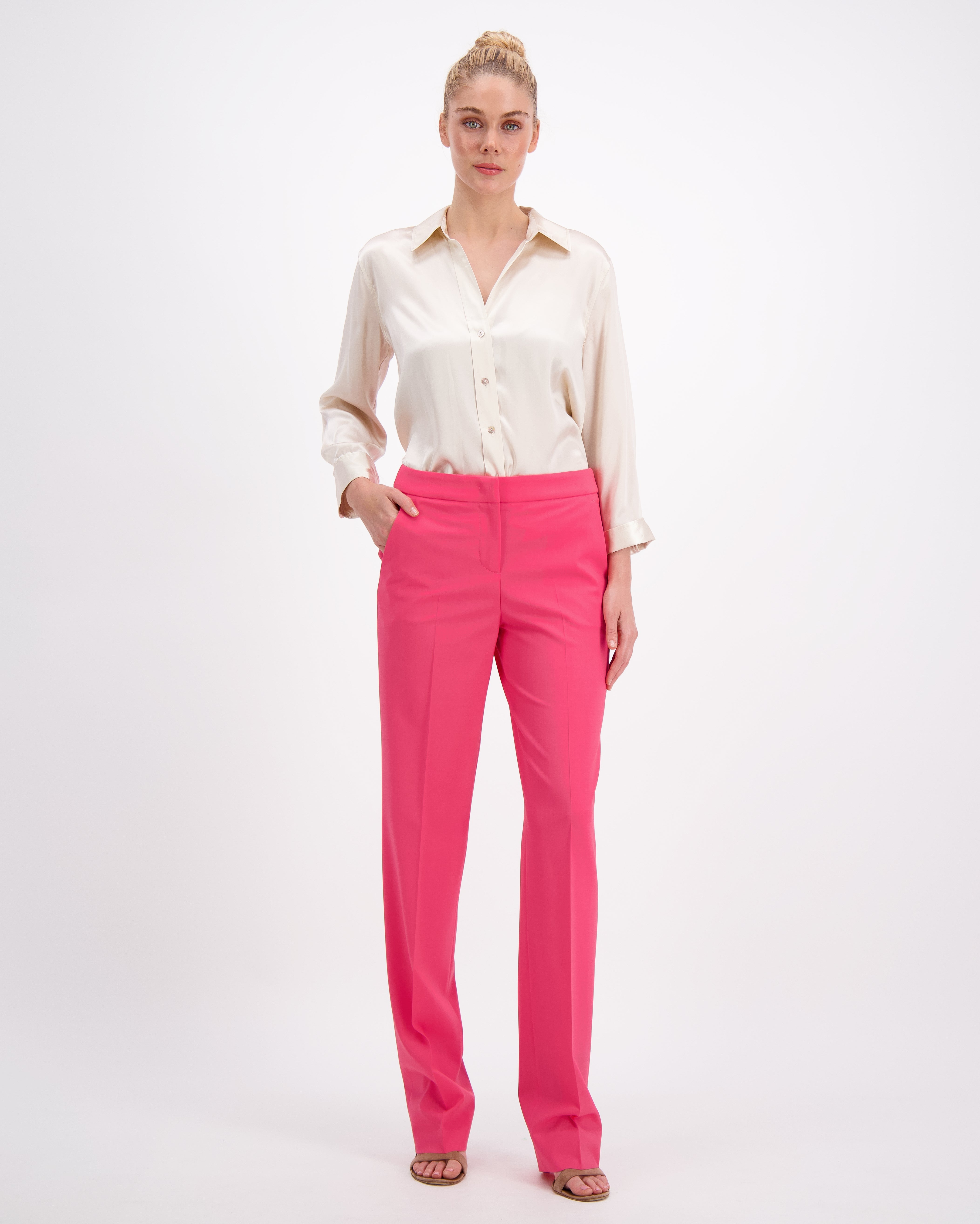 Womens Trousers in Hot Pink
