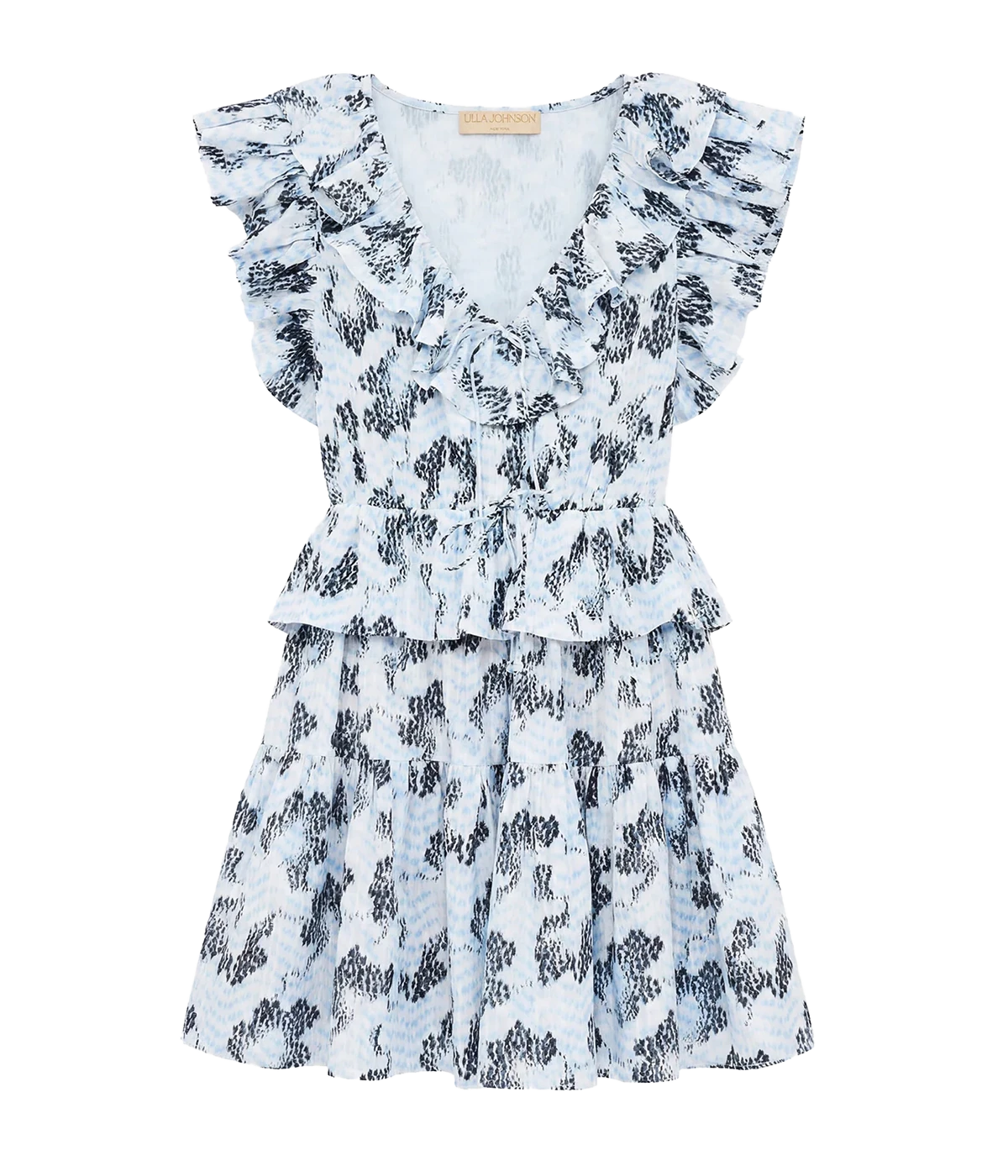 Celie Cotton Mini Dress In Ciel