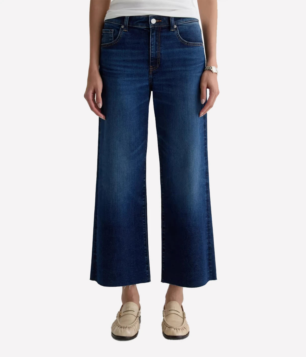 Saige Wide Leg Crop Jean in Outspoken