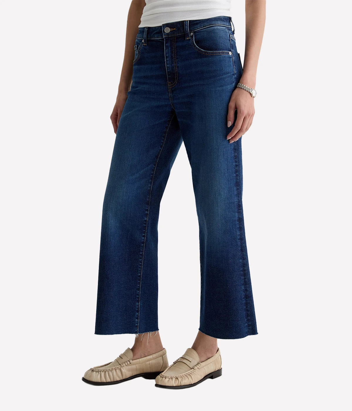 Saige Wide Leg Crop Jean in Outspoken