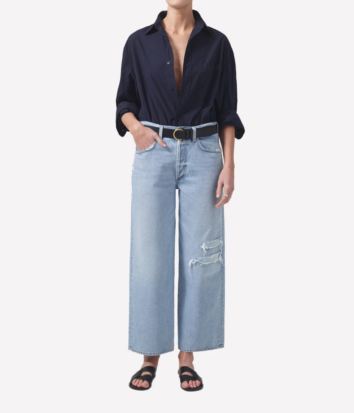 *FINAL SALE* Pina Low Rise Baggy Jean in Cascade