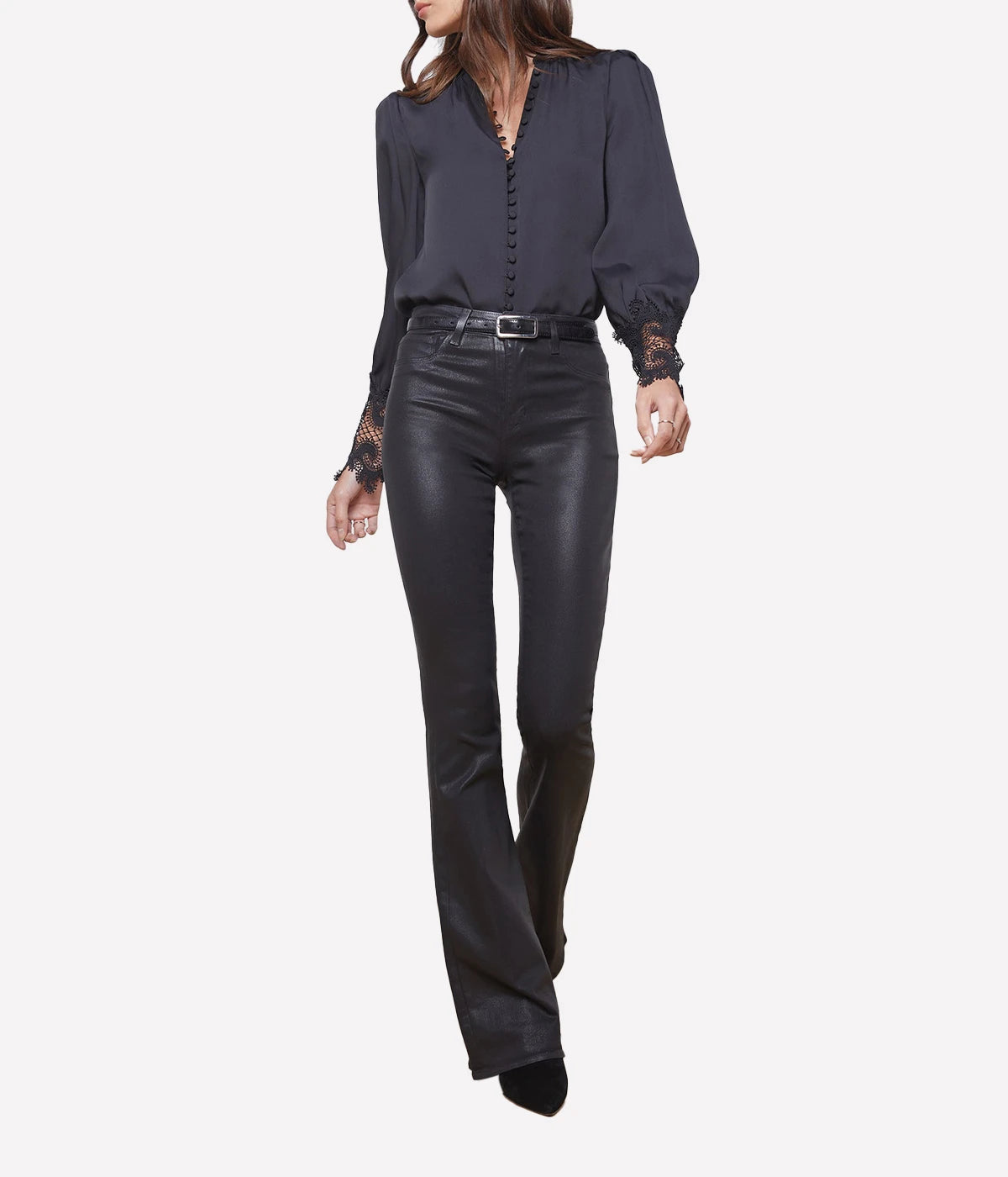 Marty H/R Flare in Noir Coated