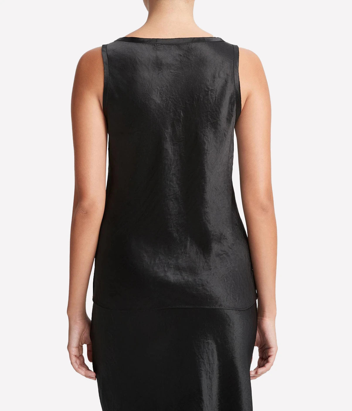 Fabricated from exclusive Japanese fabric, this low-maintenance Vince top is an all-rounder. Wear this high back, bra friendly tank with any bottom to style up or down. Perfect for party outfits or holiday looks.