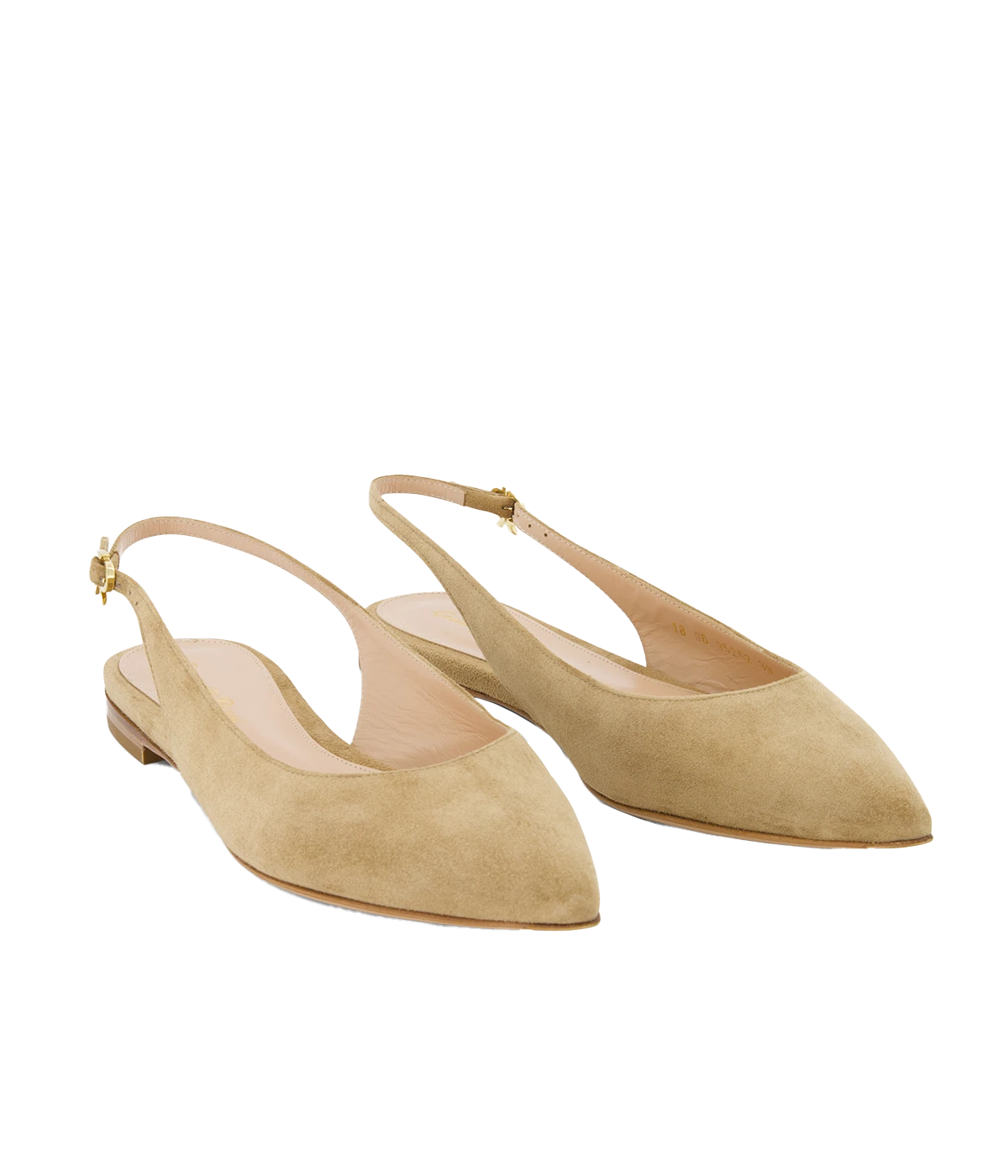 Ribbon Sling Flat 05 in Camel