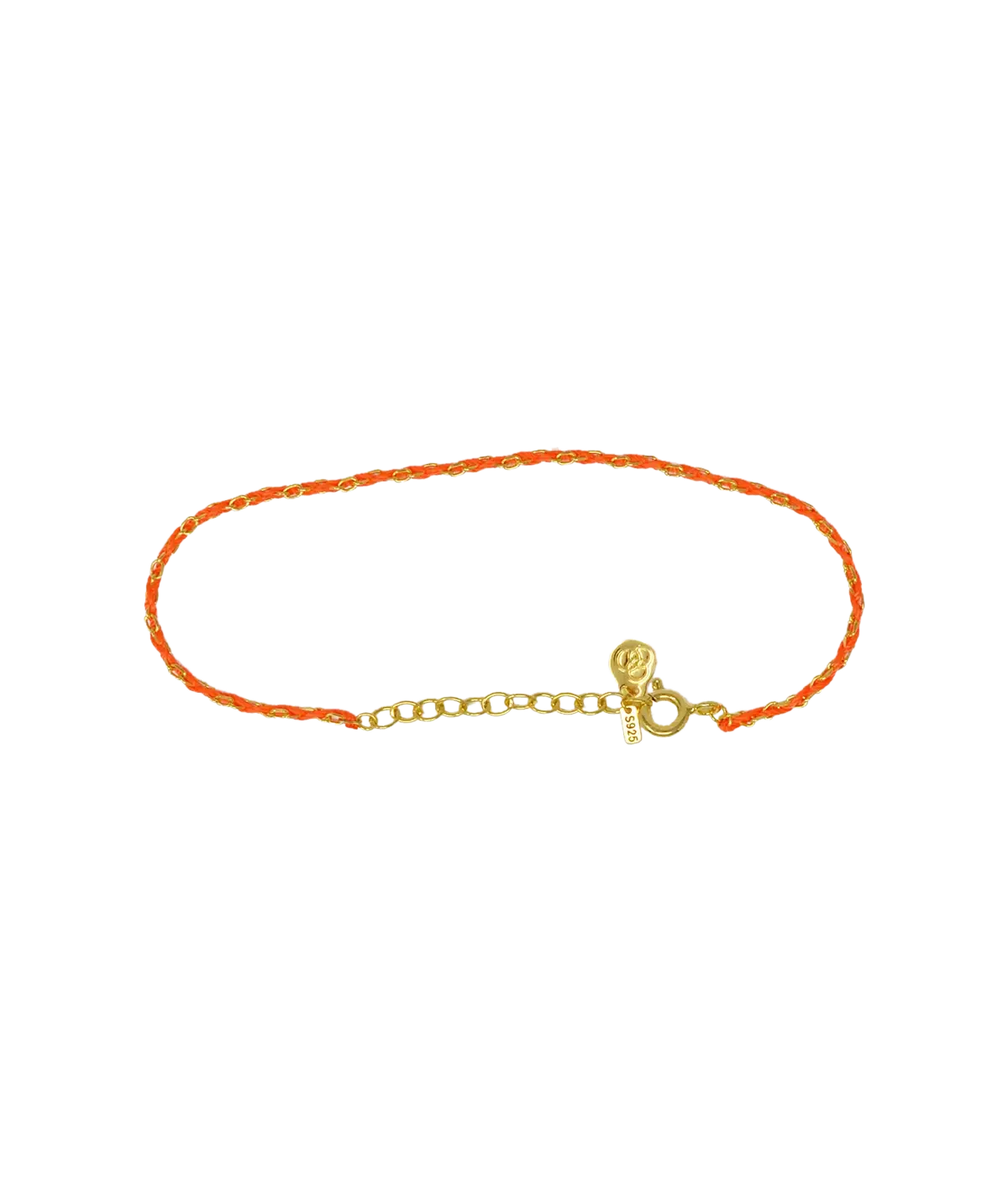 Rook Bracelet in 14K Yellow Gold & Orange