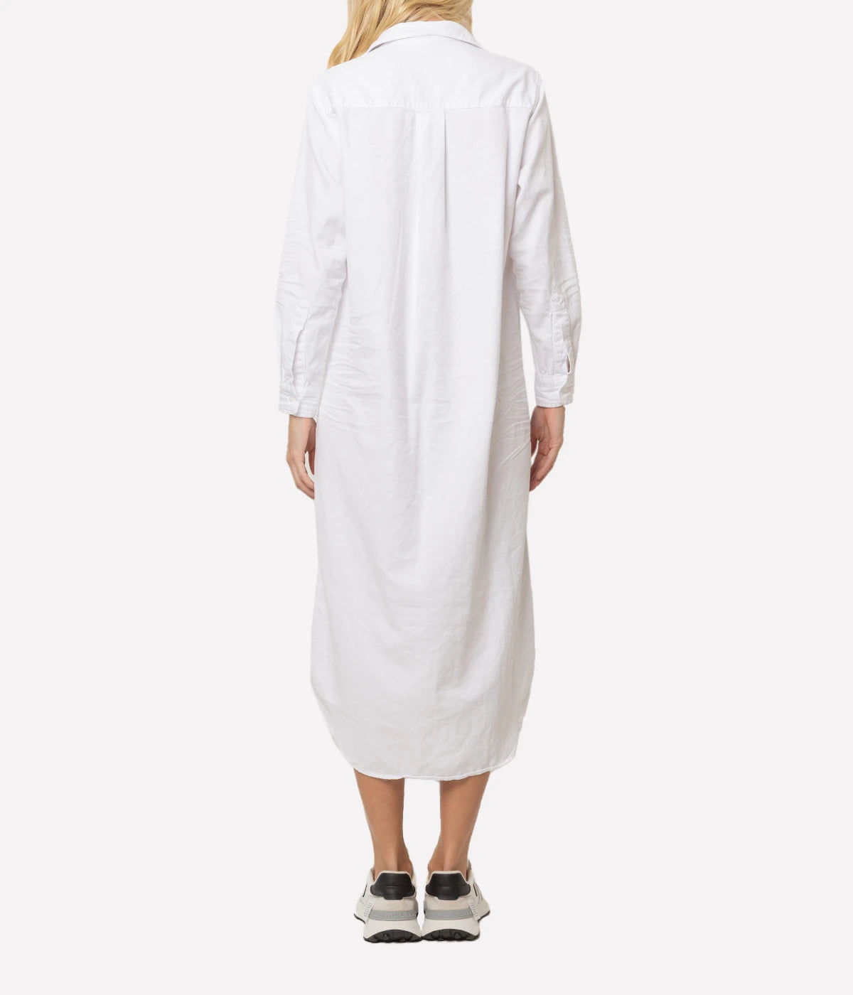 Rory Woven Denim Dress in White