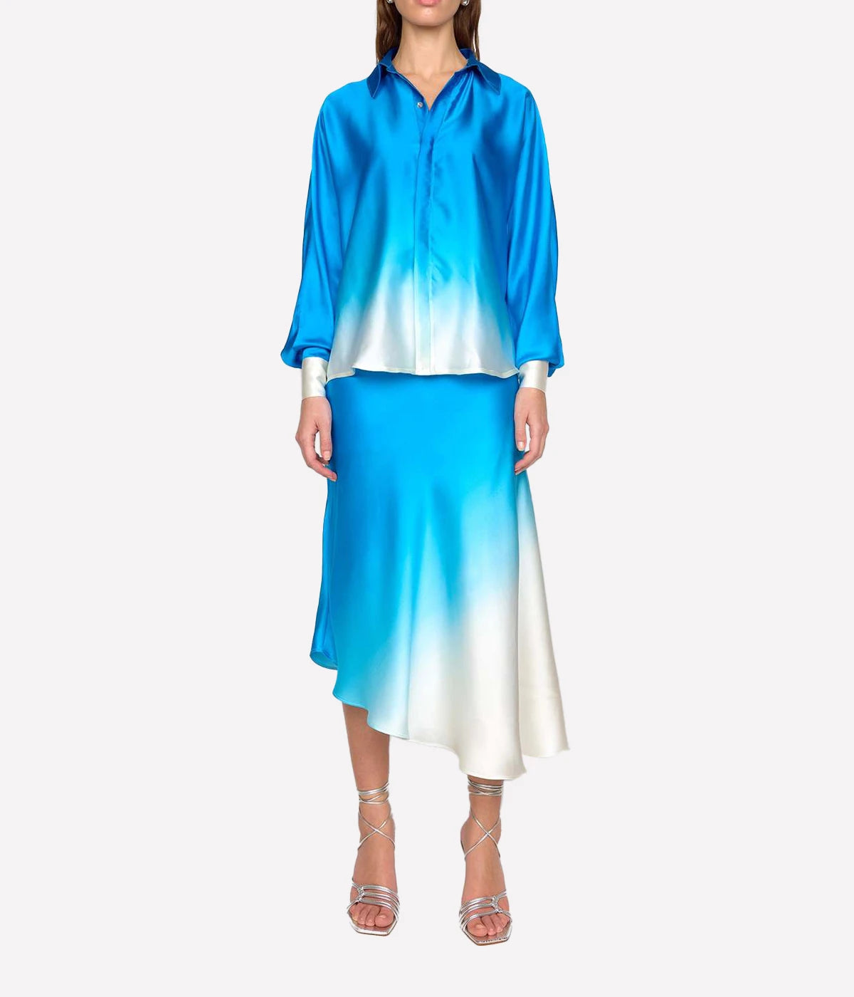 *FINAL SALE* Rosario Top in blue dip dye