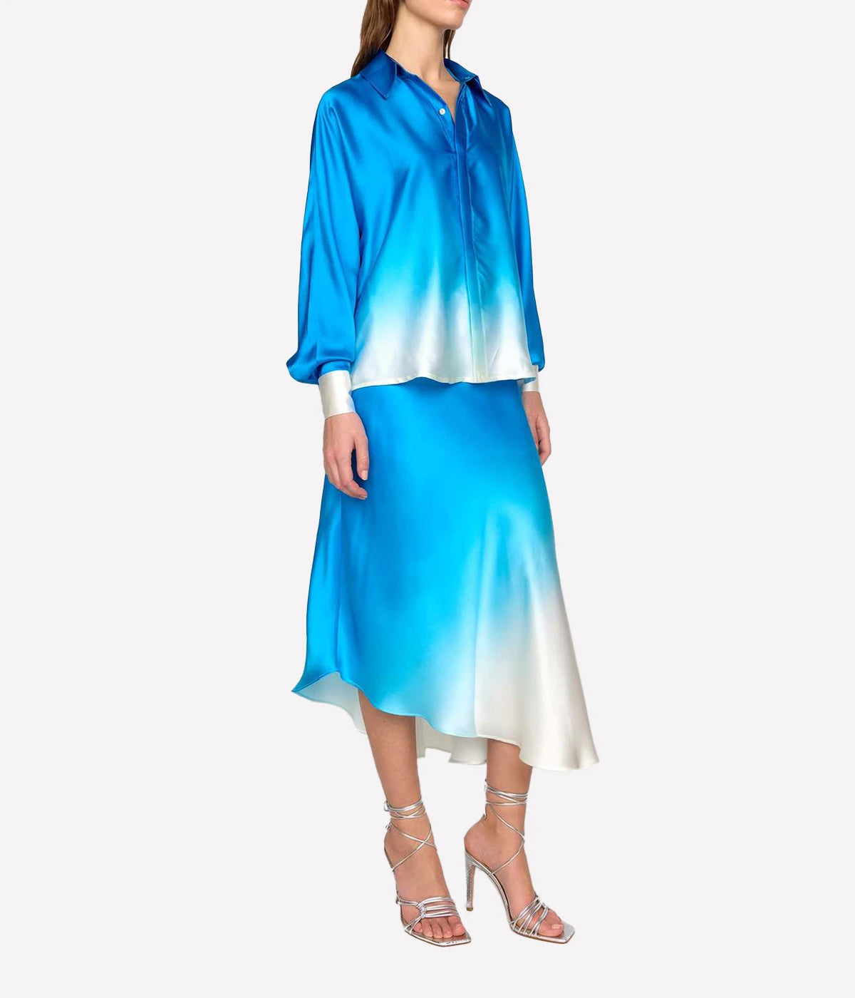 *FINAL SALE* Rosario Top in blue dip dye