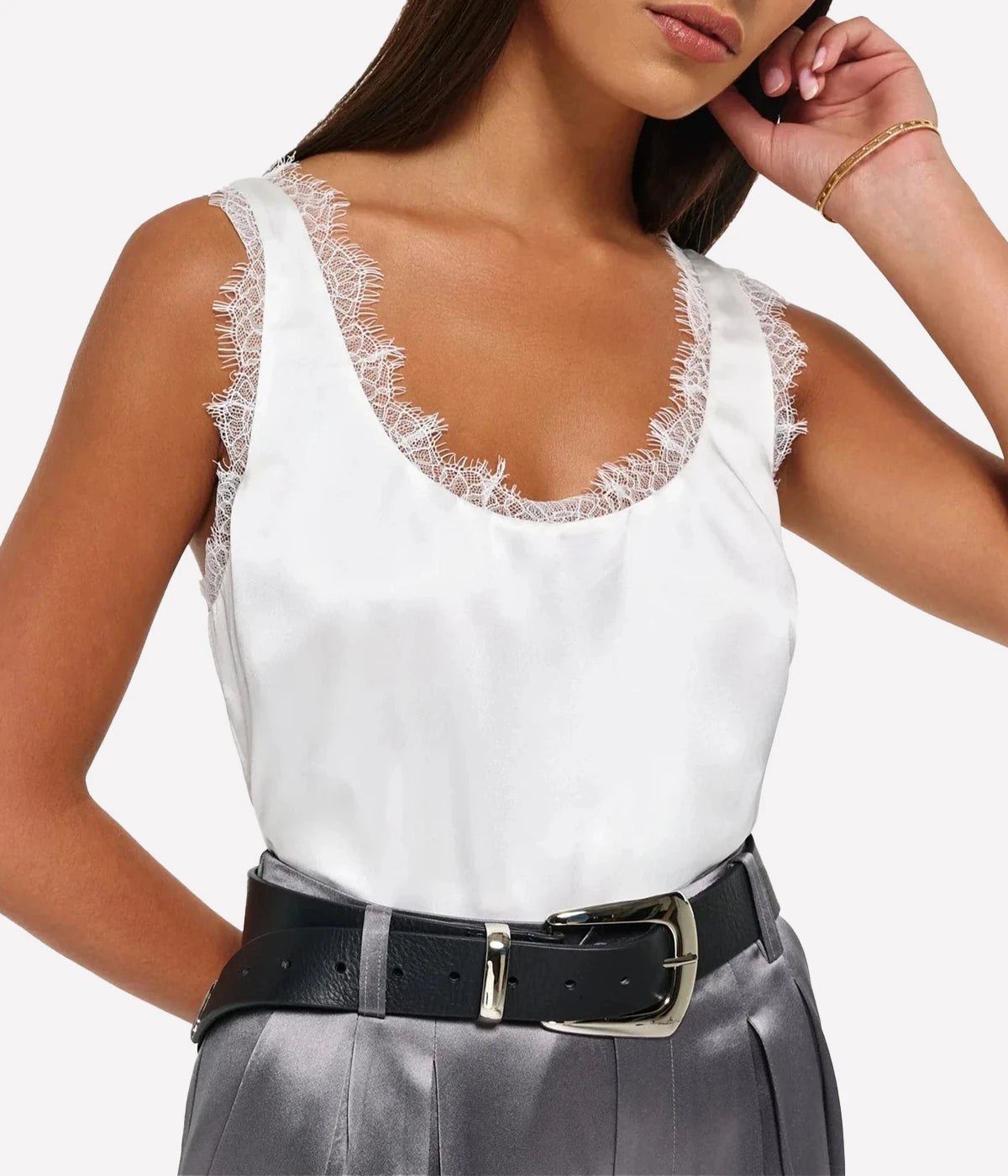 Britney Cami in White