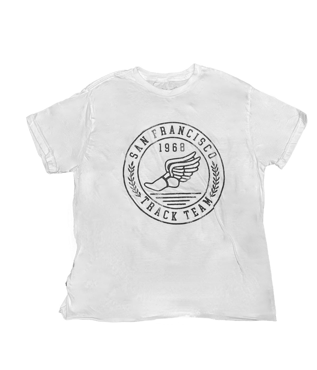 San Fran Track Field Tee in Vintage White