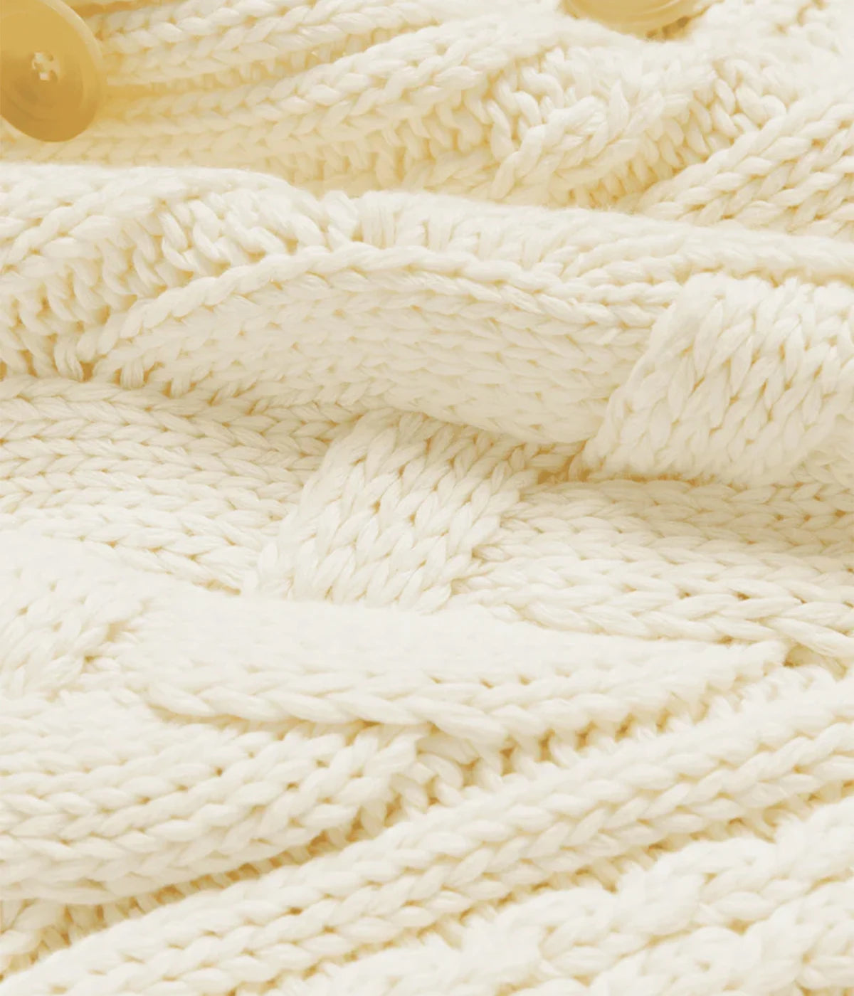 Cotswolds-Cable Knit Cardigan in IVORY